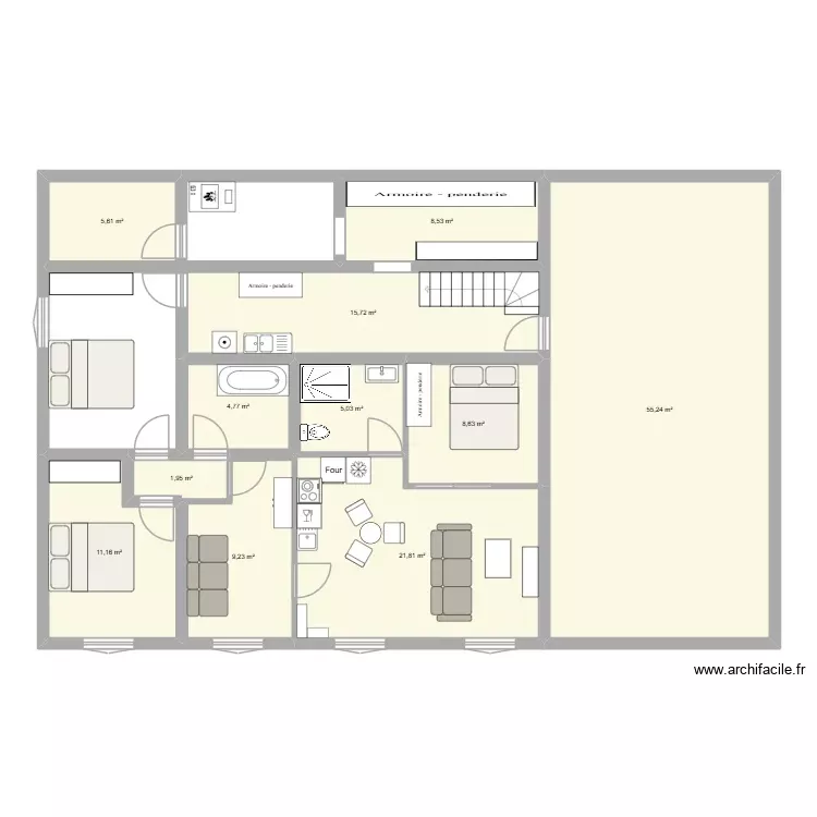 N0 Villard. Plan de 11 Pièces et 148 m² N0 Villard. Plan de 11 Pièces et 148 m²
