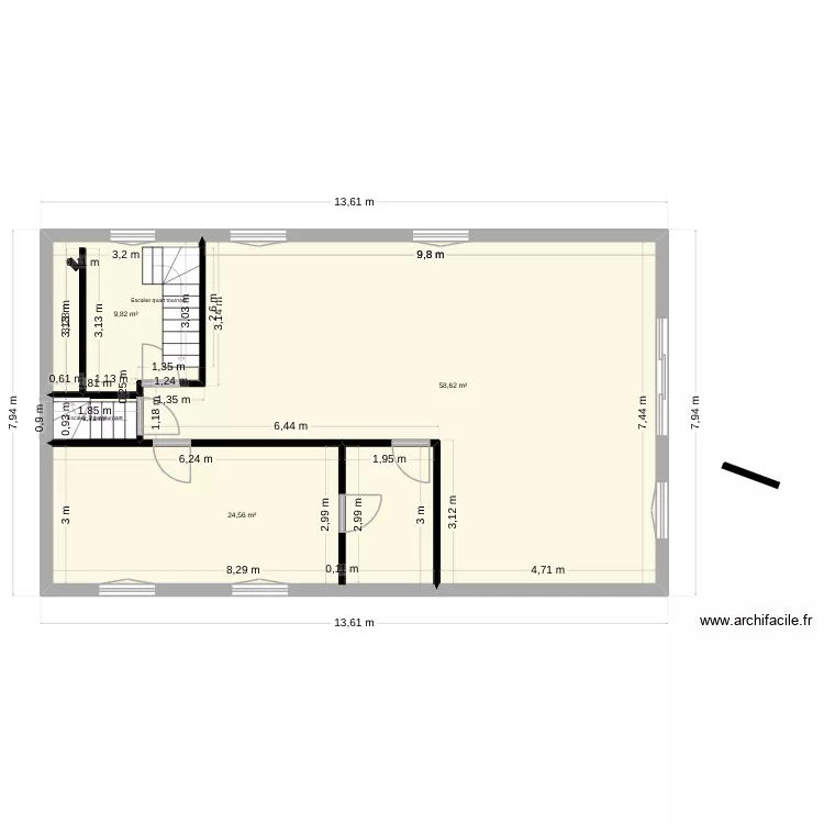 plan etage maison. Plan de 