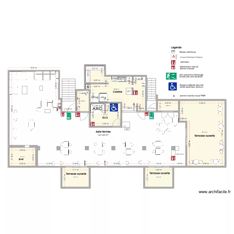 rooftop sunset amenagement. Plan de 