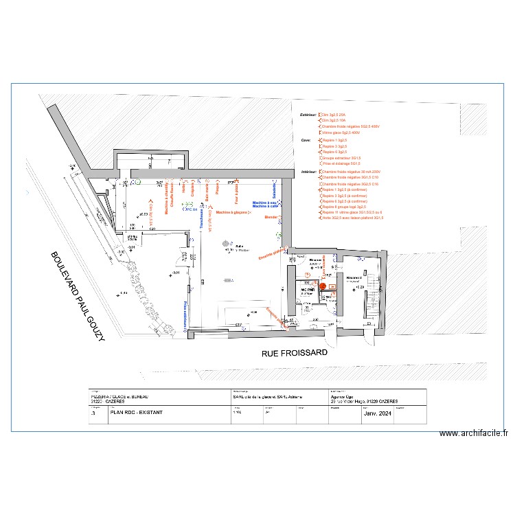 Pizzéria LIA PC ALIM. Plan de 0 pièce et 0 m2