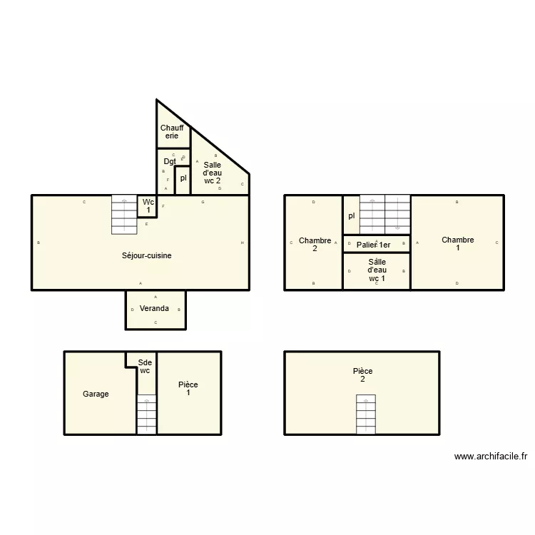 LOCTUDY LEPINETTE. Plan de 