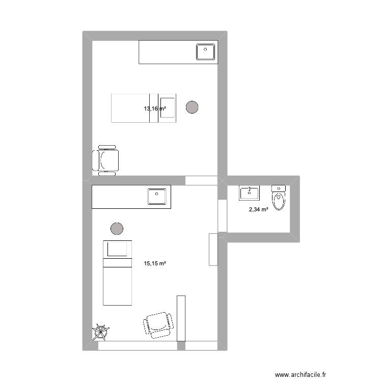 local 2. Plan de 0 pièce et 0 m2