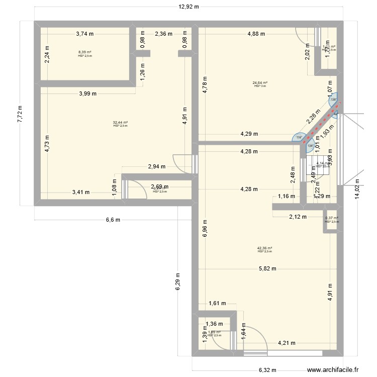 nousty. Plan de 0 pièce et 0 m2