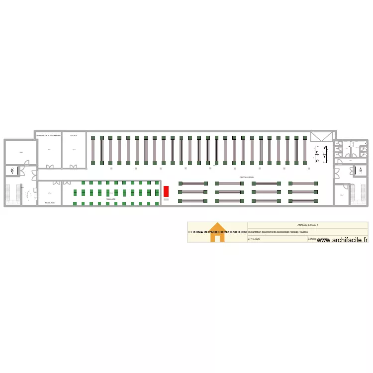 Annexe &eacute;tage 4. Plan de 