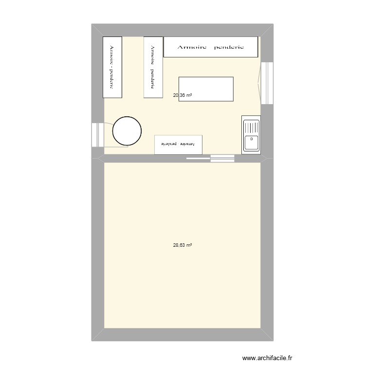 garage. Plan de 0 pièce et 0 m2