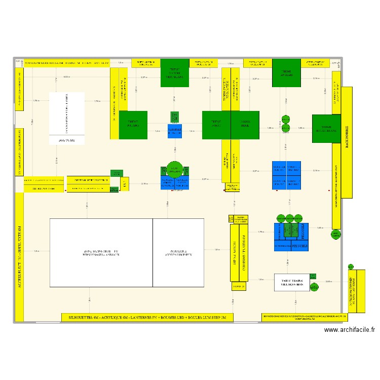 NOËL 2024. Plan de 1 pièce et 417 m2
