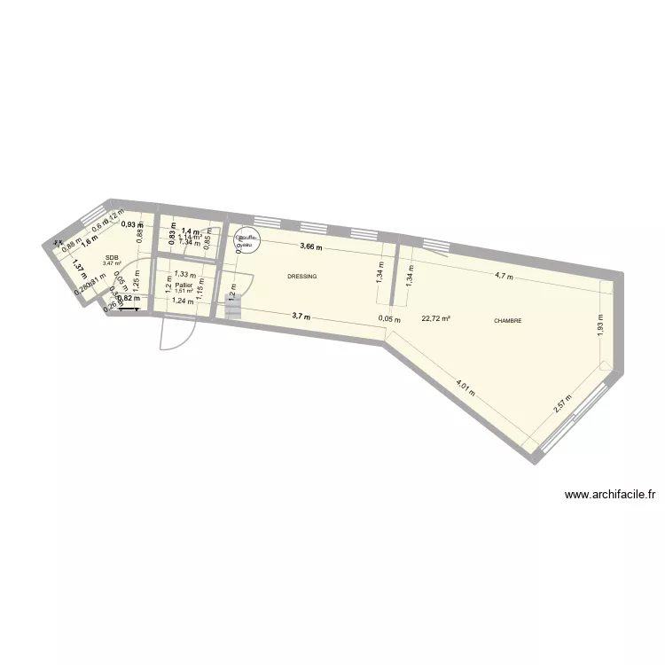 HOS-CLAVERIE C - PLAN SUITE PARENTALE. Plan de 4 Pièces et 29 m² HOS-CLAVERIE C - PLAN SUITE PARENTALE. Plan de 4 Pièces et 29 m²