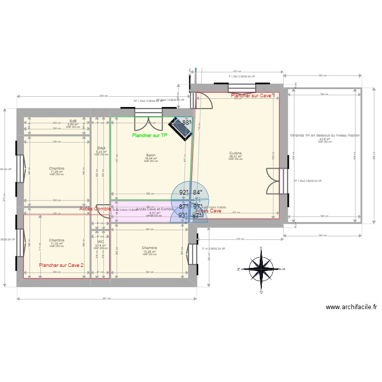 GARNIERAndré. Plan de 10 pièces et 113 m2
