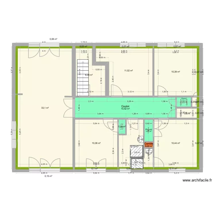 Robinson Etage Colocation. Plan de 26 Pièces et 103 m² Robinson Etage Colocation. Plan de 26 Pièces et 103 m²