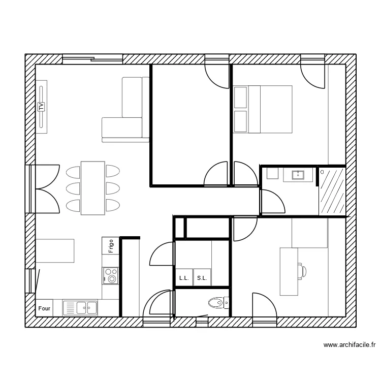 Maison Avenant 2. Plan de 9 et 84 m² Maison Avenant 2. Plan de 9 et 84 m²