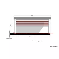 Plan en coupe FACADE SUD EST