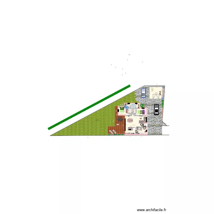 plan darocha bis. Plan de 9  et 135 m²