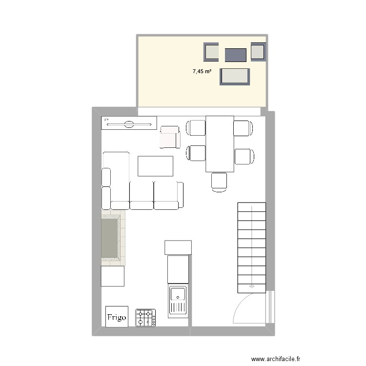 appart dunes. Plan de 0 pièce et 0 m2