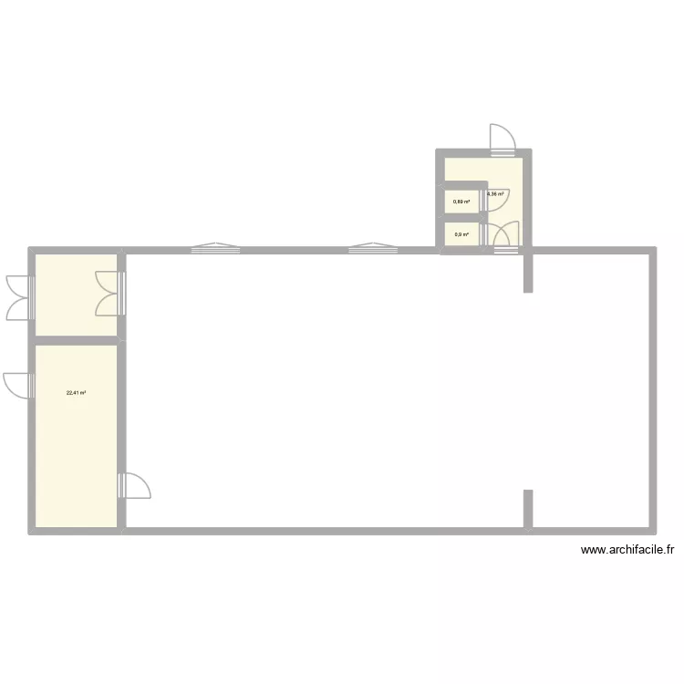 essai. Plan de 4  et 29 m²