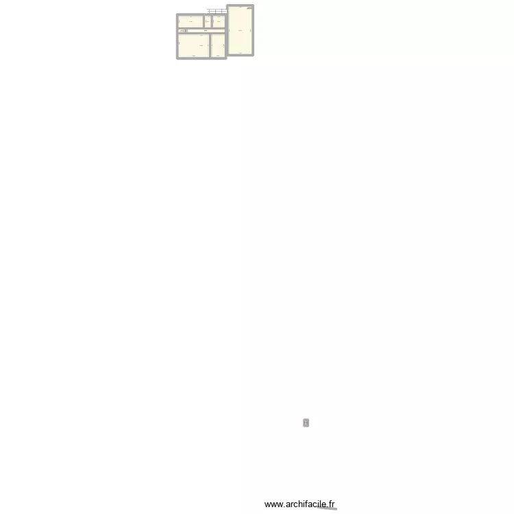 Étage du bas. Plan de 7 Pièces et 118 m² Étage du bas. Plan de 7 Pièces et 118 m²