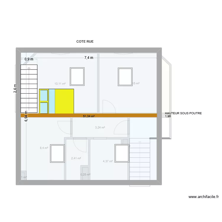 maison2A. Plan de 