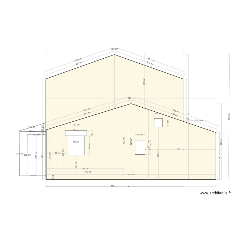 Coupe EST MAJ 13-12. Plan de 0 pièce et 0 m2