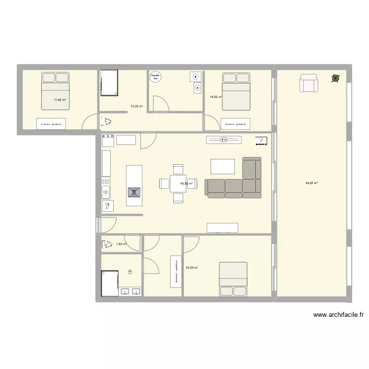 projet maison nico. Plan de 7  et 149 m²