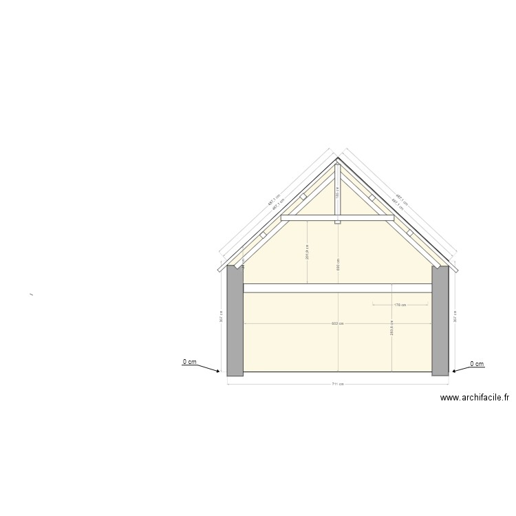 Projet coupe 01. Plan de 0 pièce et 0 m2