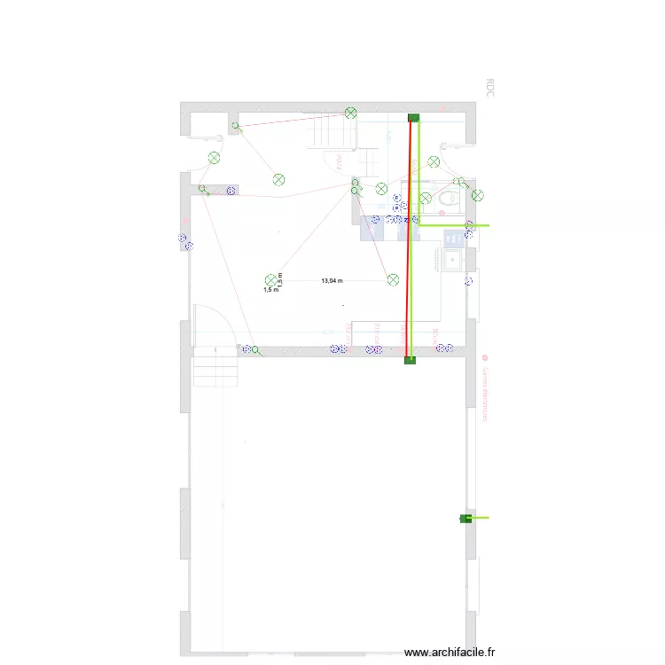 Chantier Antony RDC. Plan de 