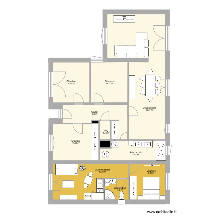 Projet Loc. Plan de 0 pièce et 0 m2 Projet Loc. Plan de 0 pièce et 0 m2