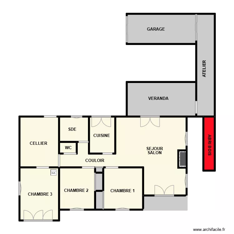 surget. Plan de 15  et 115 m²
