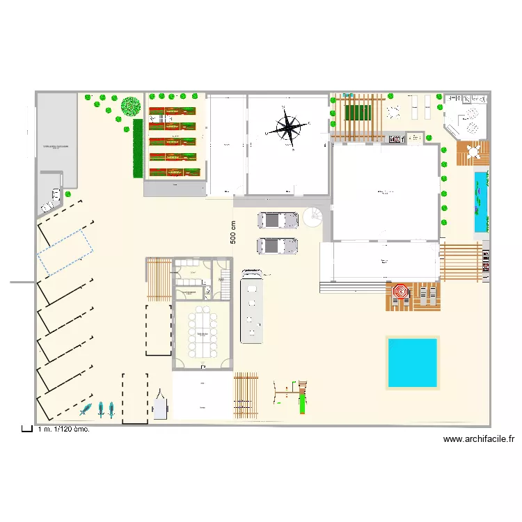 Jardin 3. Plan de 