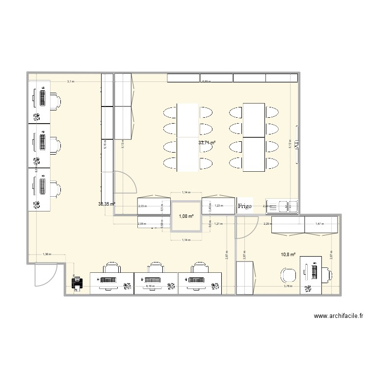 GEX 2. Plan de 4 pièces et 81 m2