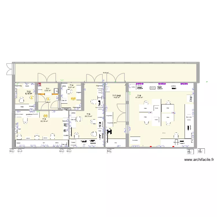 D711-718 CBBA 20260507. Plan de 9  et 162 m²