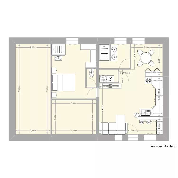 Muriel F Plan 2. Plan de 