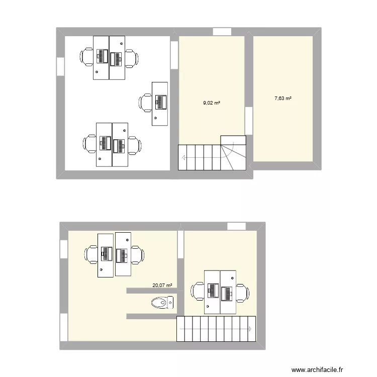 plan. Plan de 3 et 37 m² plan. Plan de 3 et 37 m²