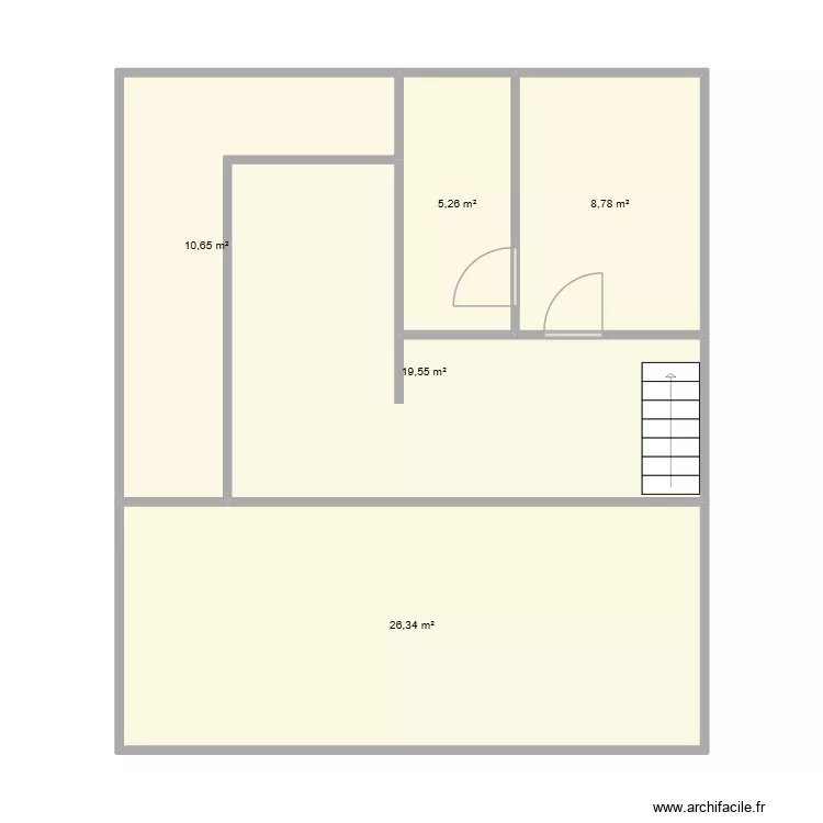 plan &eacute;tage lucas. Plan de 5  et 71 m²