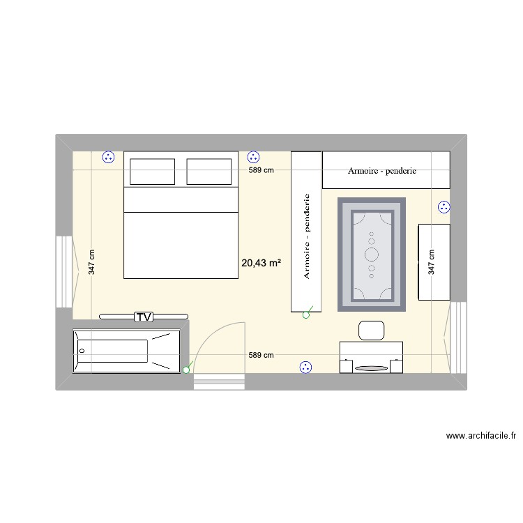 CHAMBRE PARENTALE. Plan de 0 pièce et 0 m2