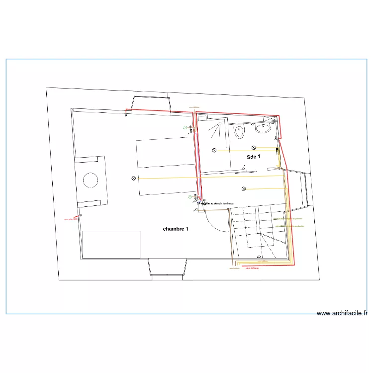 Kerquer gite r+1 elec V2. Plan de Kerquer gite r+1 elec V2. Plan de