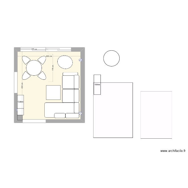 Salon. Plan de 0 pièce et 0 m2