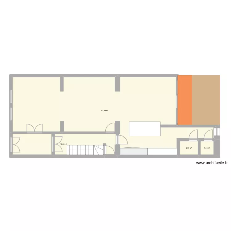 Place Victor Carbonnelle 4 bis. Plan de 4  et 108 m²