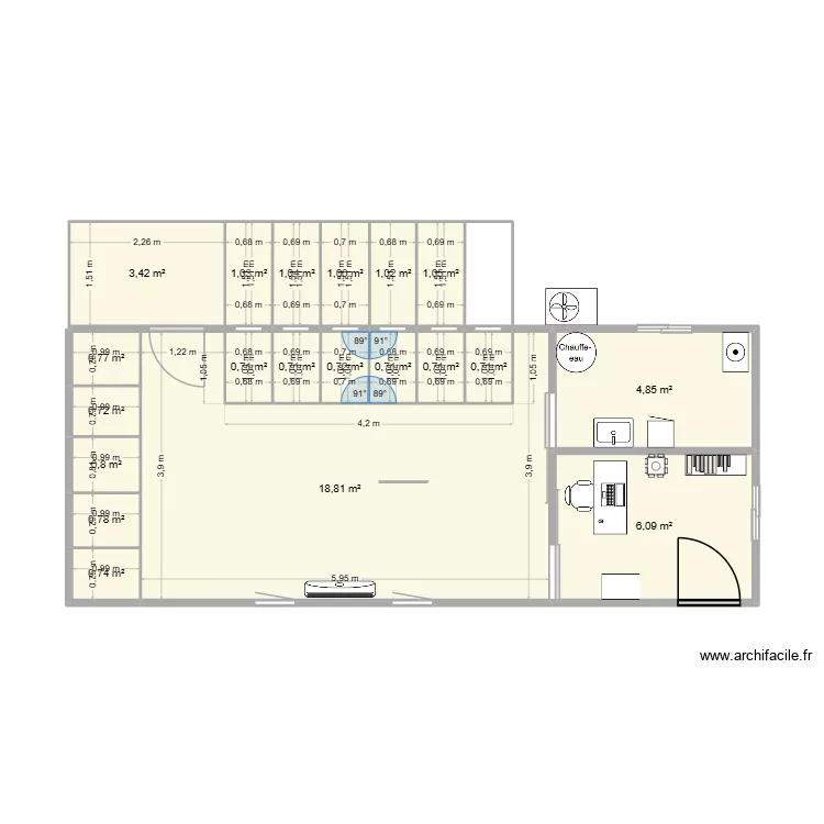 chat1. Plan de 20 et 46 m² chat1. Plan de 20 et 46 m²