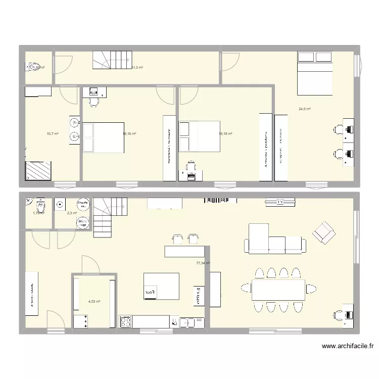 Maison V1.2. Plan de 