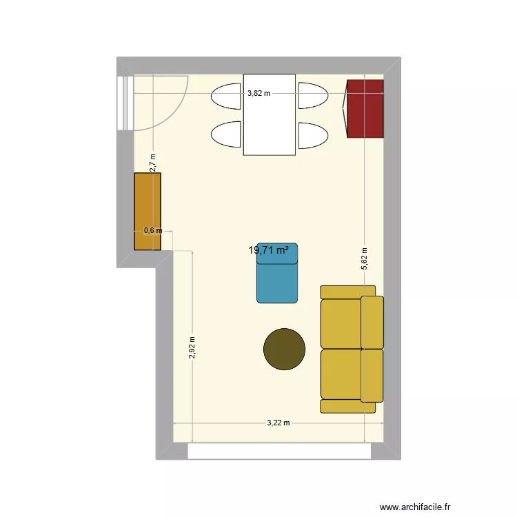 foucault - salon. Plan de 1 et 20 m² foucault - salon. Plan de 1 et 20 m²