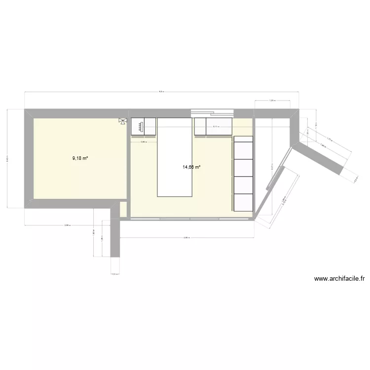 Maison Grisolles - A06 SCHMIDT. Plan de 3 et 24 m² Maison Grisolles - A06 SCHMIDT. Plan de 3 et 24 m²