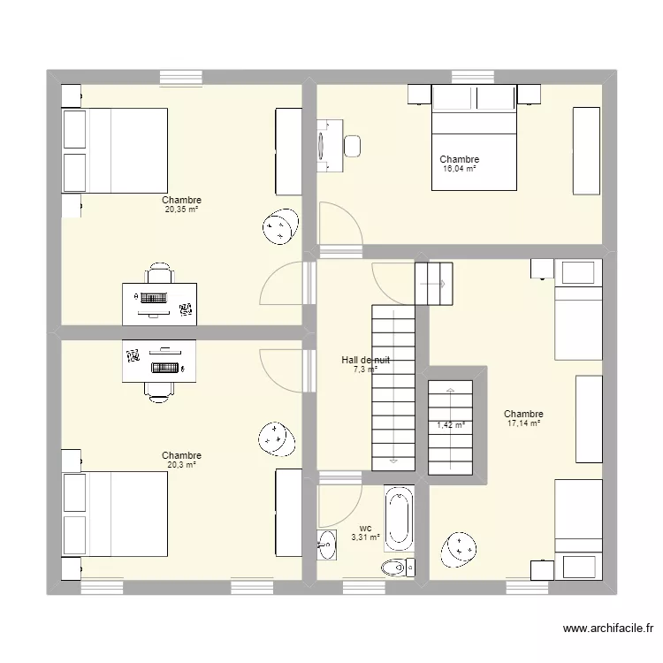 OMGLpl76 / 1. Plan de 7  et 86 m²