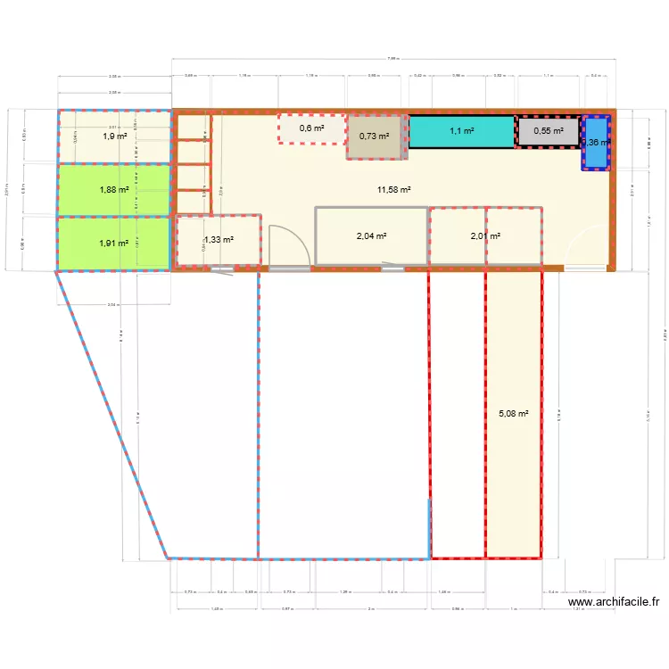 volière communautaire + couloirs 5m+amengt. Plan de 13 Pièces et 41 m² volière communautaire + couloirs 5m+amengt. Plan de 13 Pièces et 41 m²