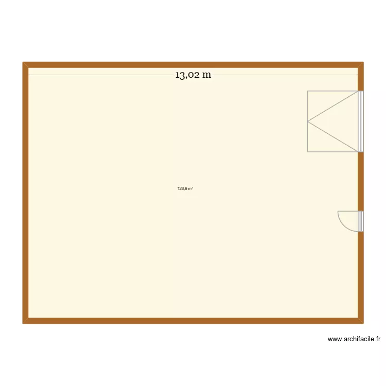 handi logement. Plan de 1  et 129 m²