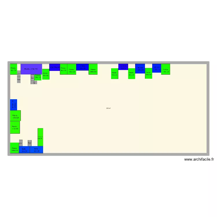 Assemblage. Plan de 1 et 220 m² Assemblage. Plan de 1 et 220 m²