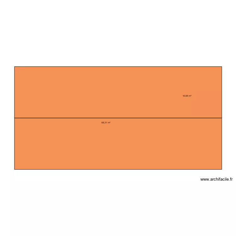 ST BE. Plan de 2  et 79 m²