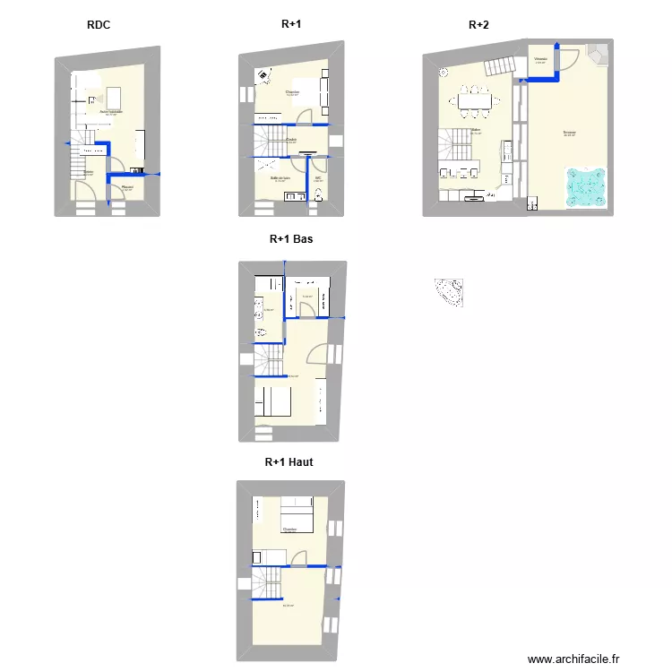 PREIXAN Arri&egrave;re v3. Plan de 15  et 193 m²