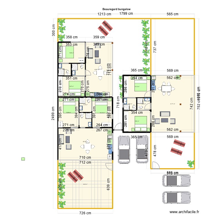 Beauregard bungalow 3 /18m marc. Plan de 0 pièce et 0 m2