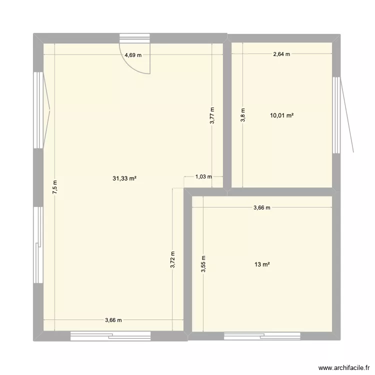 maison paille. Plan de 3 et 54 m² maison paille. Plan de 3 et 54 m²