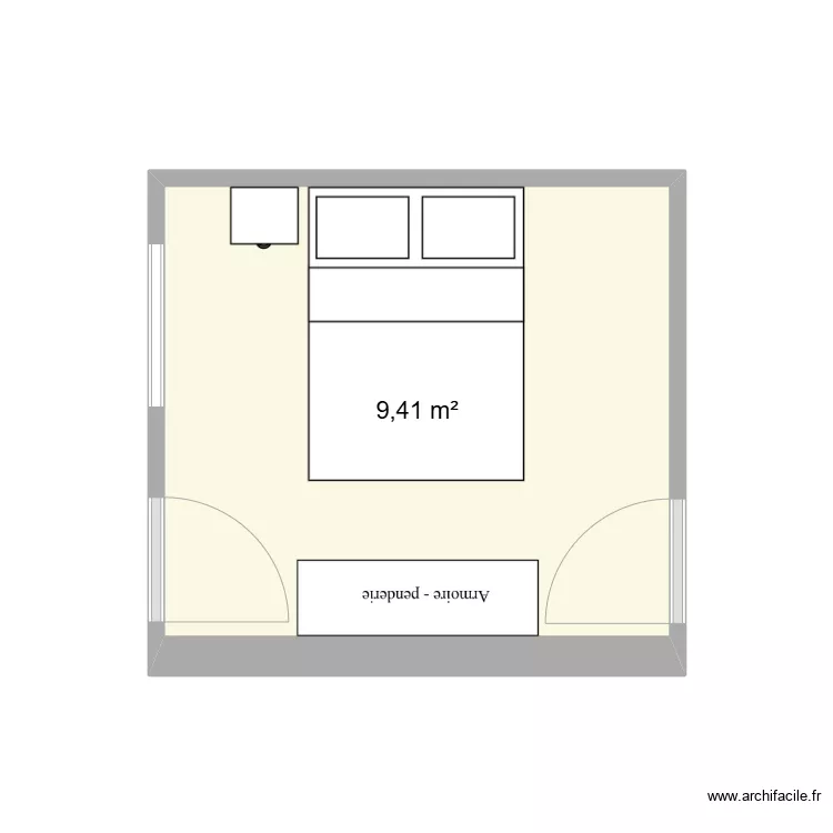 PLAN CHAMBRE APT 7 SCI. Plan de 