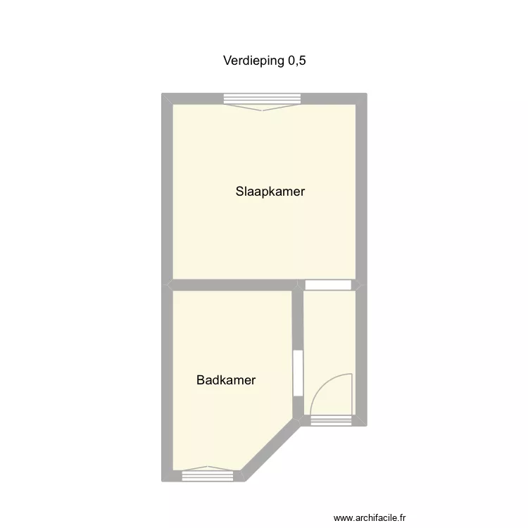 Au blason slk. Plan de 3 et 22 m² Au blason slk. Plan de 3 et 22 m²